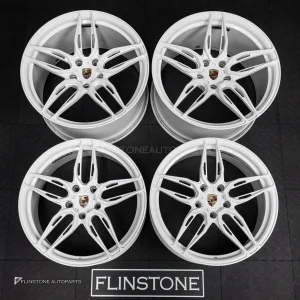 ล้อ USED Custom Forged PORSCHE 992 ไม่ทราบชื่อลาย 5-130 สีขาว ขอบ 20 และ 21 (ของลูกค้าคุณคลิ๊ก)