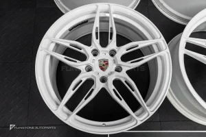 ล้อ USED Custom Forged PORSCHE 992 ไม่ทราบชื่อลาย 5-130 สีขาว ขอบ 20 และ 21 (ของลูกค้าคุณคลิ๊ก)