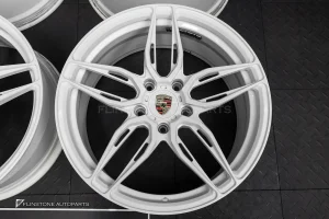 ล้อ USED Custom Forged PORSCHE 992 ไม่ทราบชื่อลาย 5-130 สีขาว ขอบ 20 และ 21 (ของลูกค้าคุณคลิ๊ก)