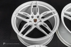 ล้อ USED Custom Forged PORSCHE 992 ไม่ทราบชื่อลาย 5-130 สีขาว ขอบ 20 และ 21 (ของลูกค้าคุณคลิ๊ก)