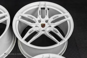 ล้อ USED Custom Forged PORSCHE 992 ไม่ทราบชื่อลาย 5-130 สีขาว ขอบ 20 และ 21 (ของลูกค้าคุณคลิ๊ก)