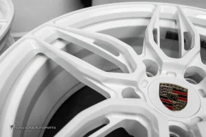 ล้อ USED Custom Forged PORSCHE 992 ไม่ทราบชื่อลาย 5-130 สีขาว ขอบ 20 และ 21 (ของลูกค้าคุณคลิ๊ก)