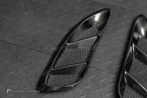 ครอบช่องลม ซุ้มล้อหลัง Carbon Fiber Porsche 718 Cayman ทรง เดิมติดรถ