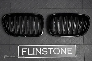 กระจังหน้า BMW X3 F25 F26 สีดำ เส้นคู่
