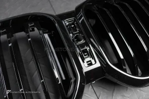 กระจังหน้า BMW X3 X4 G01 G02 LCI เส้นคู่ สีดำเงา