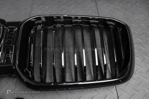 กระจังหน้า BMW X3 X4 G01 G02 LCI เส้นคู่ สีดำเงา