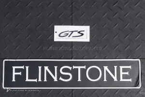 โลโก้ Porsche GTS ติดท้ายรถ สีดำเงา