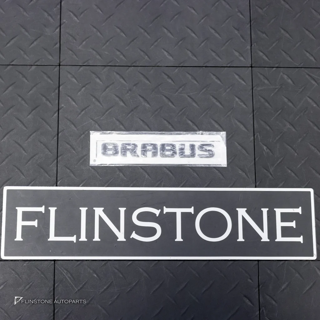 โลโก้ติดท้ายรถ BRABUS สีดำ