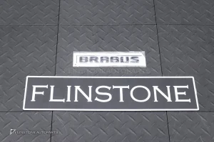 โลโก้ติดท้ายรถ BRABUS สีดำ