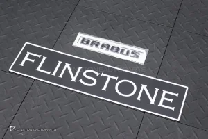 โลโก้ติดท้ายรถ BRABUS สีดำ