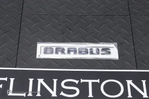 โลโก้ติดท้ายรถ BRABUS สีดำ