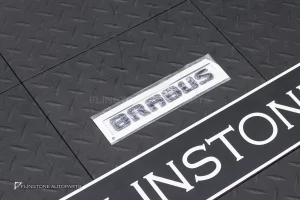 โลโก้ติดท้ายรถ BRABUS สีดำ