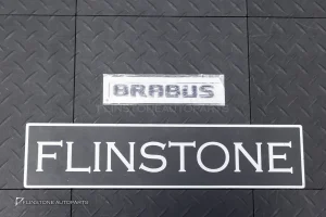 โลโก้ติดท้ายรถ BRABUS สีดำ