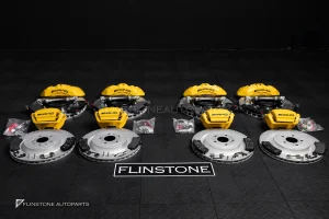 ชุดเบรค AMG W205 W222 W213 C-Class S-Class E-Class สีเหลือง โลโก้ดำ แท้