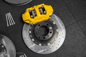 ชุดเบรค พร้อม จานเบรค Ceramic สำหรับ Porsche Cayenne E3 แท้ 440mm + 410mm 10 pistons + 4 pistons