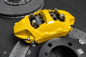 ชุดเบรค พร้อม จานเบรค Ceramic สำหรับ Porsche Cayenne E3 แท้ 440mm + 410mm 10 pistons + 4 pistons