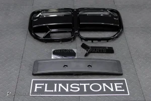 กระจังหน้า สำหรับ BMW G22 Series 4 ทรง CSL สีดำเงา