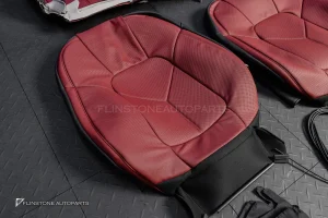 ชุดเบาะหนัง สีแดงเลือดหมู + ชุดภายใน สำหรับ Porsche Cayenne 958