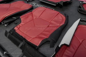 ชุดเบาะหนัง สีแดงเลือดหมู + ชุดภายใน สำหรับ Porsche Cayenne 958