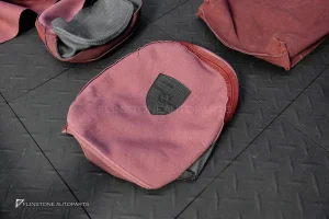 ชุดเบาะหนัง สีแดงเลือดหมู + ชุดภายใน สำหรับ Porsche Cayenne 958