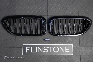 กระจังหน้า BMW G30 series 5 เส้นคู่ สีดำเงา