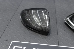 ครอบกระจกมองข้าง Carbon fiber สำหรับ Mercedes Benz ปี 2017 ขึ้นไป W205 C-Class H247 GLA-Class งานครอบแปะ