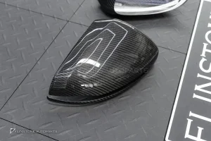 ครอบกระจกมองข้าง Carbon fiber สำหรับ Mercedes Benz ปี 2017 ขึ้นไป W205 C-Class H247 GLA-Class งานครอบแปะ