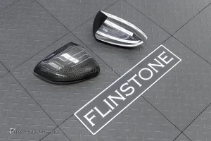 ครอบกระจกมองข้าง Carbon fiber สำหรับ Mercedes Benz ปี 2017 ขึ้นไป W205 C-Class H247 GLA-Class งานครอบแปะ