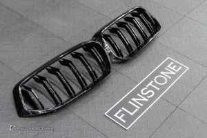 กระจังหน้า BMW G32 Series 6 LCI เส้นคู่ สีดำเงา