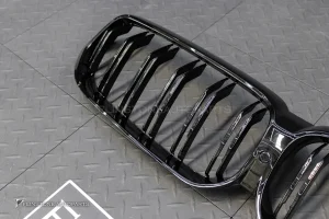 กระจังหน้า BMW G32 Series 6 LCI เส้นคู่ สีดำเงา