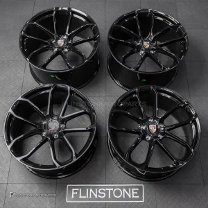 ล้อ Custom forged ลาย Turbo GT สีดำเงา ขอบ 22 5-130