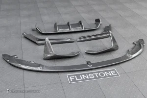 ลิ้นหน้า + Spliter + ดิฟฟิวเซอร์ Carbon fiber สำหรับ BMW F82 M4 ทรง M performance