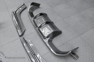 ลิ้นหน้า + Spliter + ดิฟฟิวเซอร์ Carbon fiber สำหรับ BMW F82 M4 ทรง M performance