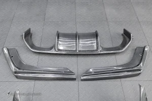 ลิ้นหน้า + Spliter + ดิฟฟิวเซอร์ Carbon fiber สำหรับ BMW F82 M4 ทรง M performance