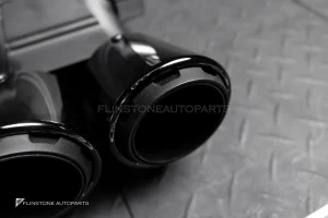 ปลายท่อ สำหรับ 987 Cayman Boxster สีดำเงา