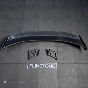 สปอยเลอร์ท้าย Carbon fiber สำหรับ PORSCHE 718 Cayman ทรง GT4 V.2