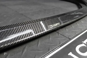 ลิ้นหน้า Carbon fiber สำหรับ Porsche 718 Cayman Boxster ทรง CMST