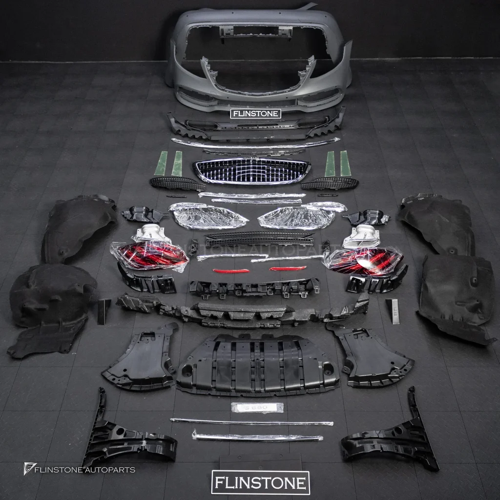 ชุดแต่งกันชนรอบ W222 S-Class เป็น Maybach S680 พร้อม ไฟท้าย OLED