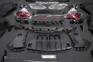 ชุดแต่งกันชนรอบ W222 S-Class เป็น Maybach S680 พร้อม ไฟท้าย OLED