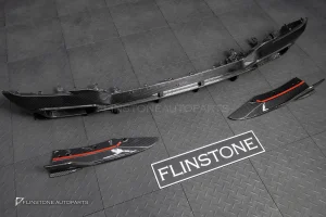 ดิฟฟิวเซอร์พร้อมคาร์นาดซ้ายขวา Carbon fiber สำหรับ BMW X3 G01 ทรง SooQoo