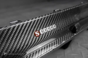 ดิฟฟิวเซอร์พร้อมคาร์นาดซ้ายขวา Carbon fiber สำหรับ BMW X3 G01 ทรง SooQoo