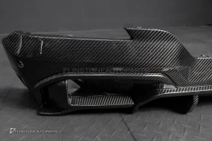 ดิฟฟิวเซอร์พร้อมคาร์นาดซ้ายขวา Carbon fiber สำหรับ BMW X3 G01 ทรง SooQoo