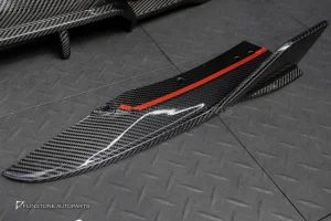 ดิฟฟิวเซอร์พร้อมคาร์นาดซ้ายขวา Carbon fiber สำหรับ BMW X3 G01 ทรง SooQoo