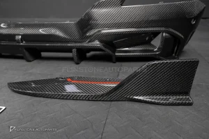 ดิฟฟิวเซอร์พร้อมคาร์นาดซ้ายขวา Carbon fiber สำหรับ BMW X3 G01 ทรง SooQoo