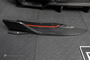 ดิฟฟิวเซอร์พร้อมคาร์นาดซ้ายขวา Carbon fiber สำหรับ BMW X3 G01 ทรง SooQoo
