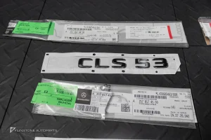 ชุดโลโก้ CLS53 + AMGแปะท้ายรถ + Turbo4Matic+ สีดำเงา สำหรับ C257 CLS-Class แท้