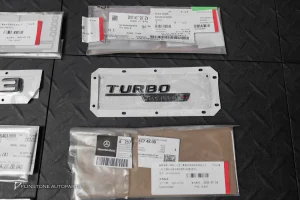ชุดโลโก้ CLS53 + AMGแปะท้ายรถ + Turbo4Matic+ สีดำเงา สำหรับ C257 CLS-Class แท้