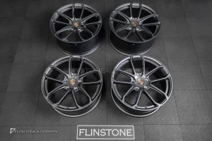 ล้อ Custom forged สำหรับ Porsche ลาย Turbo GT ขอบ 20 5130 สีเทาด้าน