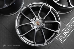 ล้อ Custom forged สำหรับ Porsche ลาย Turbo GT ขอบ 20 5130 สีเทาด้าน