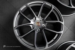 ล้อ Custom forged สำหรับ Porsche ลาย Turbo GT ขอบ 20 5130 สีเทาด้าน